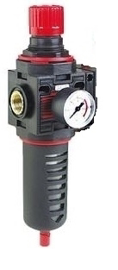 Obrázok z Regulátor tlaku 1/2 "F s manometrom a filtráciou FIAC