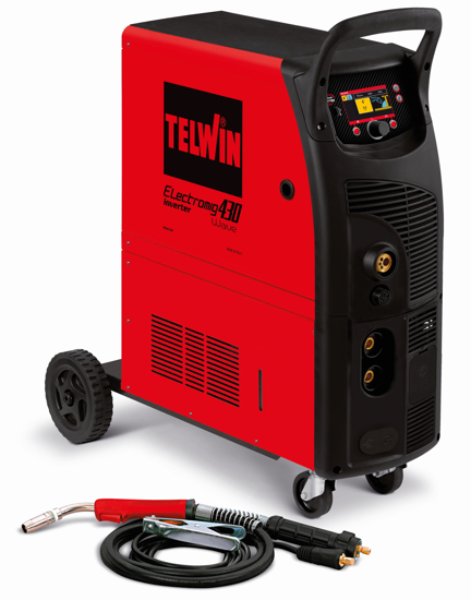 Obrázok z Zváračka MIG MAG - Zvárací invertor CO2 (MIG-MAG) Electromig 430 Wave AQUA Telwin 